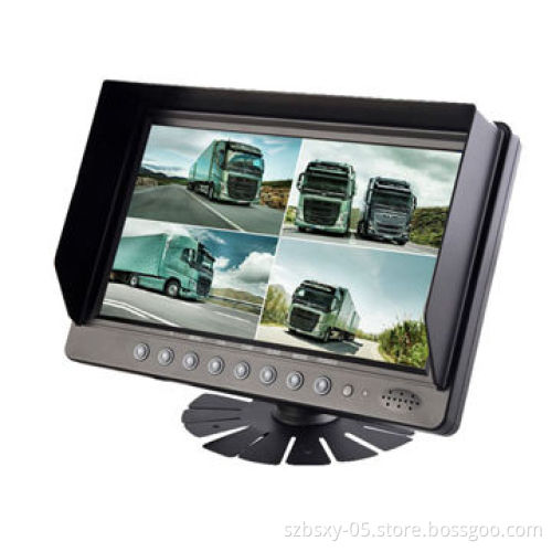 9-inch Quad Digital Car Monitor for Heavy-duty Equipment